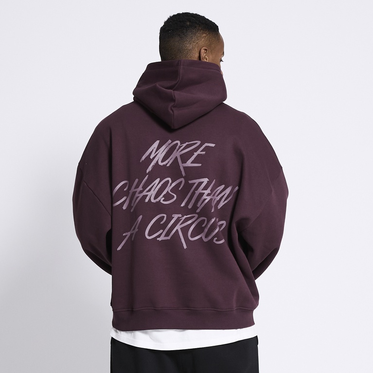 Printed hoodie "Over"